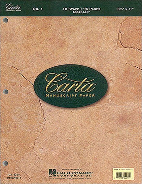 Carta Manuscript Paper No. 1 - Basic
