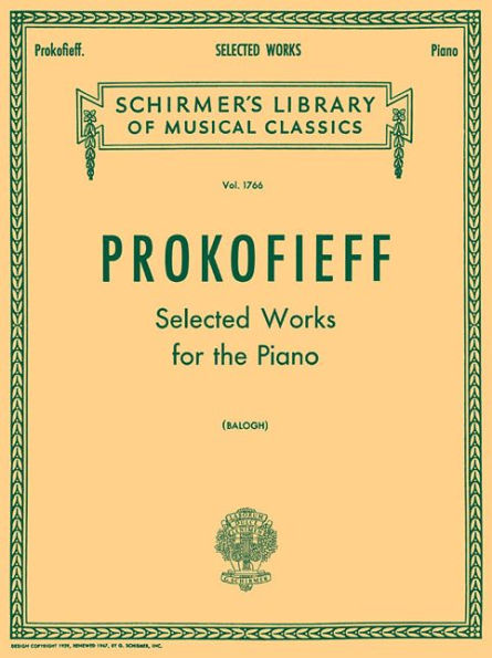 Selected Works: Schirmer Library of Classics Volume 1766 Piano Solo