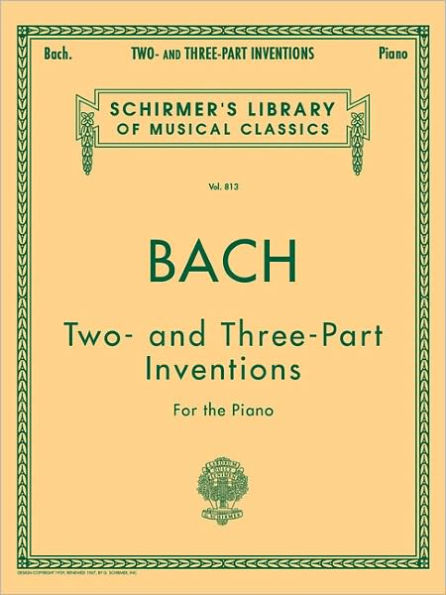 15 Two- and Three-Part Inventions: Schirmer Library of Classics Volume 813