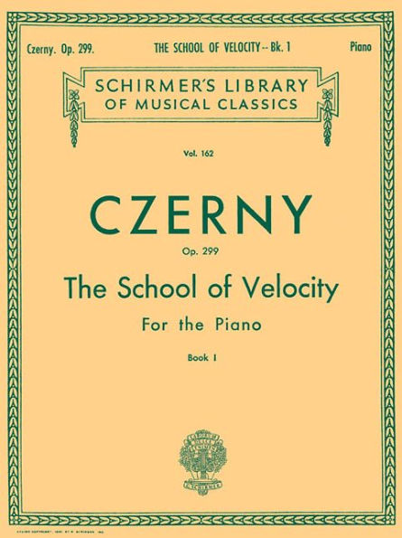 School of Velocity, Op. 299 - Book 1: Schirmer Library of Classics Volume 162 Piano Technique