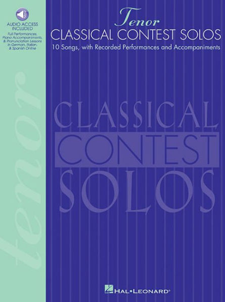 Classical Contest Solos - Tenor (with CD)