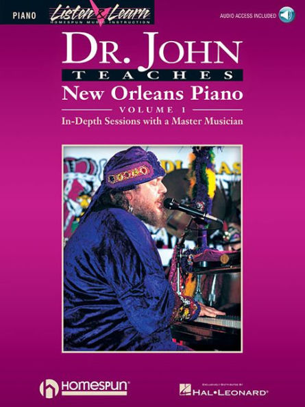 Dr. John Teaches New Orleans Piano - Volume 1 Book/Online Audio
