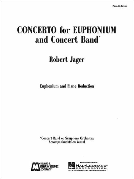 Concerto for Euphonium and Concert Band: Piano Reduction