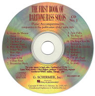 Title: The First Book of Baritone/Bass Solos: Accompaniment CDs (Set of 2), Author: Hal Leonard Corp.