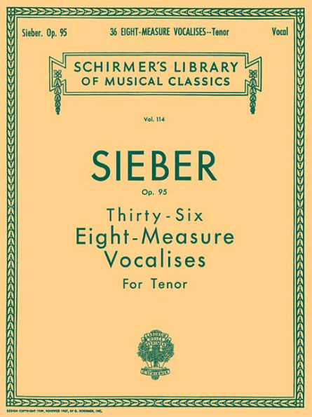 36 Eight-Measure Vocalises, Op. 95: Schirmer Library of Classics Volume 114