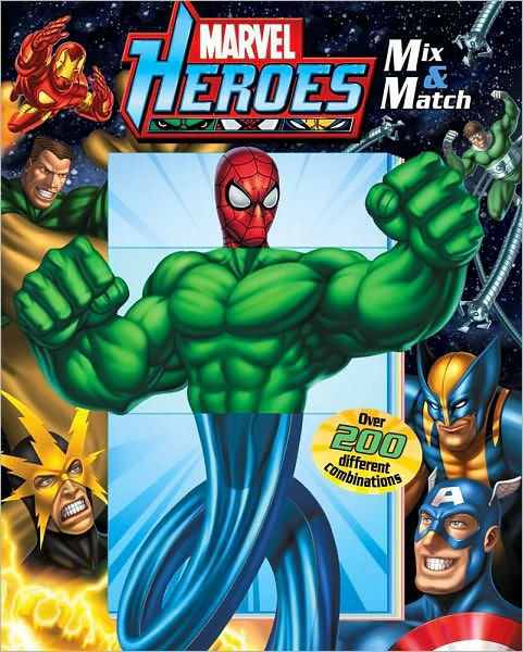 Marvel Heroes Mix & Match by Marvel, Michael Teitelbaum |, Board Book ...