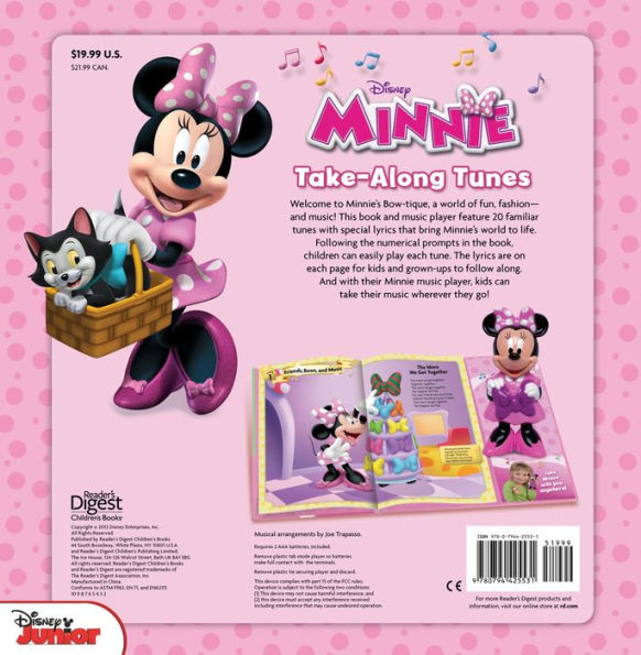 Disney Minnie Take-Along Tunes: Book with Music Player