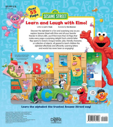 Sesame Street Elmo's ABC: Lift-the-Flap by Sesame Street, Board Book ...