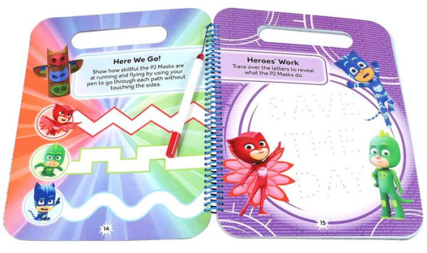 PJ Masks Wipe-Clean Activity Book