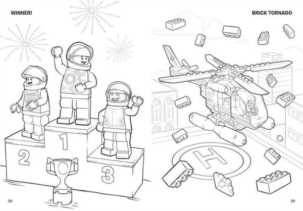 lego fire coloring pages