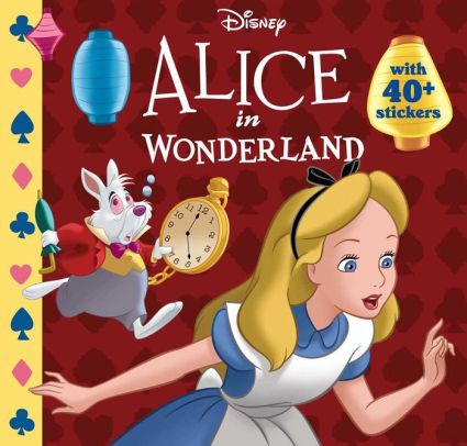 Disney Stickers Lot of 6 Alice in Wonderland Themed 