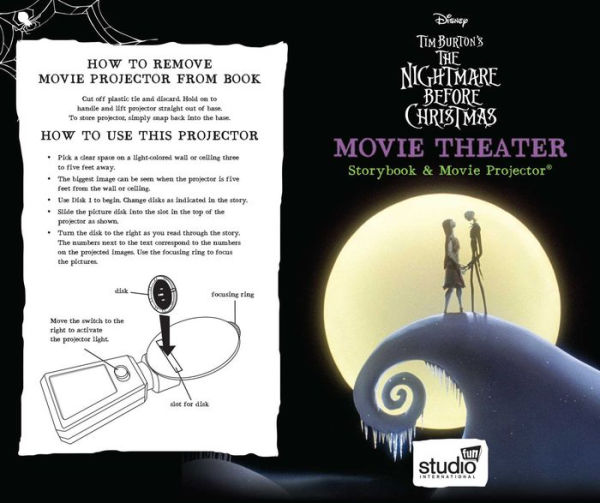 Disney: Tim Burton's The Nightmare Before Christmas Movie Theater Storybook & Movie Projector