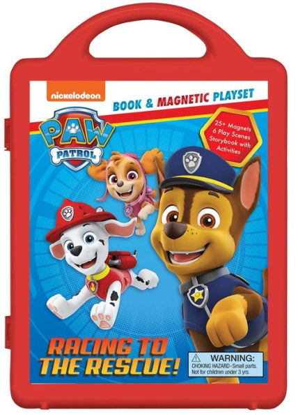 Nickelodeon PAW Patrol: Racing to the Rescue!: Book & Magnetic Play Set