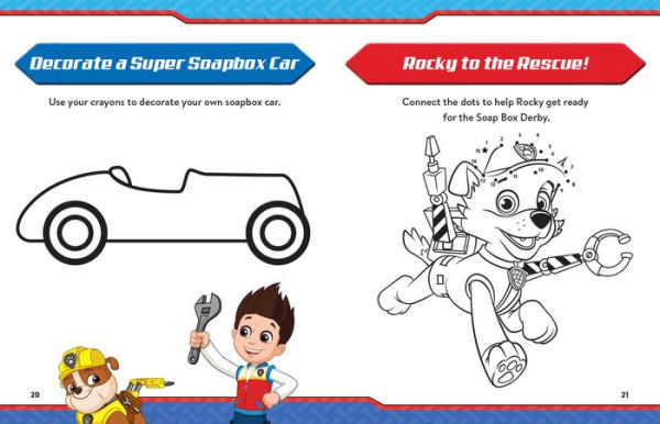 Nickelodeon PAW Patrol: Racing to the Rescue!: Book & Magnetic Play Set