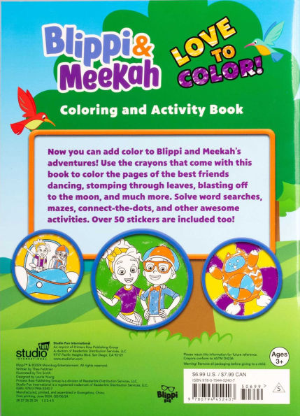 Blippi: Blippi and Meekah Love to Color!