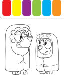 Alternative view 2 of Bluey Colortivity: I Can Paint!