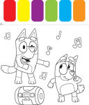 Alternative view 5 of Bluey Colortivity: I Can Paint!