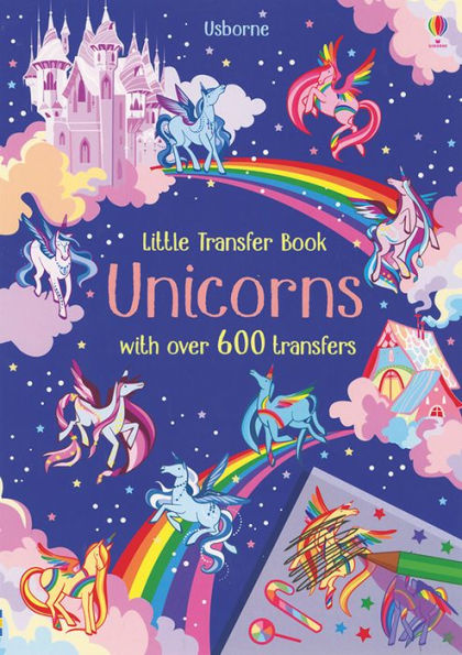 Little Rub-Down Transfer Book - Unicorns