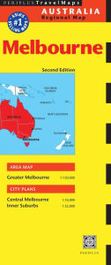 Title: Melbourne Travel Map Second Edition, Author: Periplus Editors