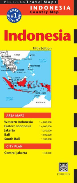 Indonesia Travel Map Fifth Edition