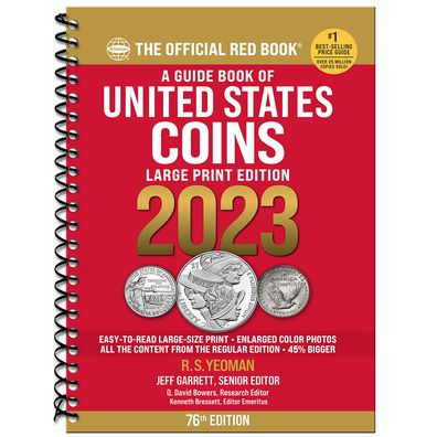 The Official Guide Book; Red Book of United States Coins 2023 Large Print