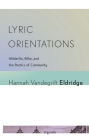 Lyric Orientations: Hölderlin, Rilke, and the Poetics of Community