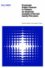 Provincial Public Finance in Ontario: An Empirical Analysis of the Last Twenty-five Years