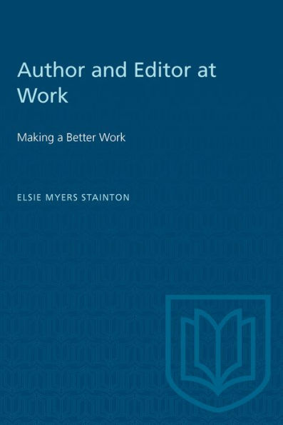 Author and Editor at Work: Making a Better Book