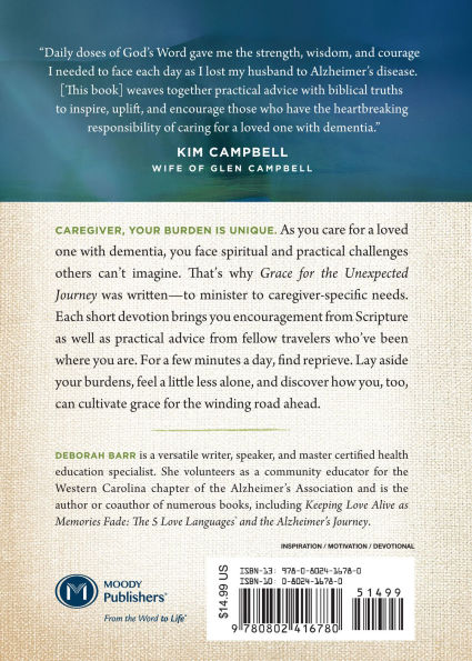 Grace for the Unexpected Journey: A 60-Day Devotional for Alzheimer's and Other Dementia Caregivers