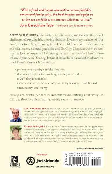 Sharing Love Abundantly in Special Needs Families: The 5 Love Languages for Parents Raising Children with Disabilities