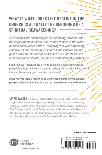 Reappearing Church: the Hope for Renewal Rise of Our Post-Christian Culture