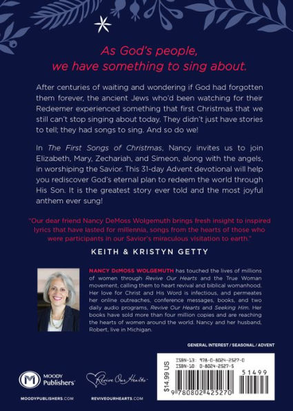The First Songs of Christmas: A 31-Day Advent Devotional: Meditations on Luke 1 & 2