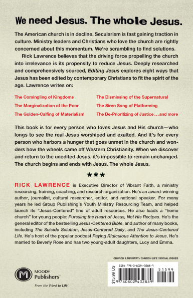 Editing Jesus: Confronting the Distorted Faith of the American Church