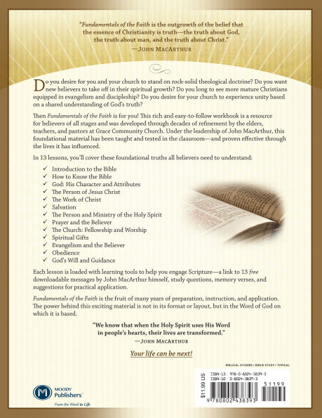 Fundamentals of the Faith: 13 Lessons to Grow Grace and Knowledge Jesus Christ