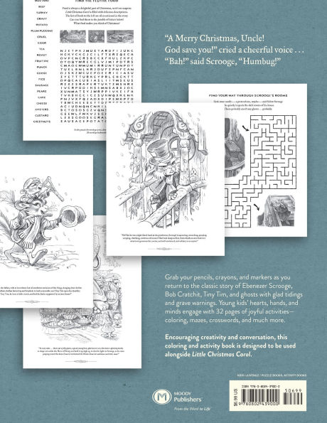 Little Christmas Carol Coloring & Activity Book