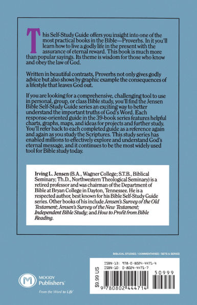 Proverbs- Jensen Bible Self Study Guide