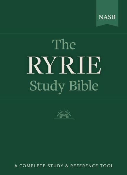 The Ryrie NAS Study Bible Genuine Leather Burgundy Red Letter Indexed