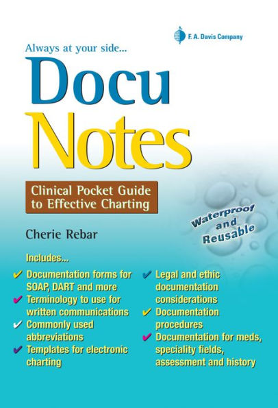 DocuNotes: Clinical Pocket Guide to Effective Charting / Edition 1