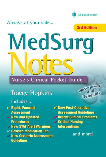 Hopkins: Med Surg Notes: Nurse's Clinical Pocket Guide 3e / Edition 3