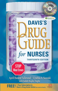 Title: Davis's Drug Guide for Nurses + Resource Kit CD-ROM / Edition 13, Author: April Hazard Vallerand PhD