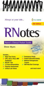 Title: RNotes®: Nurse's Clinical Pocket Guide / Edition 5, Author: Ehren Myers RN