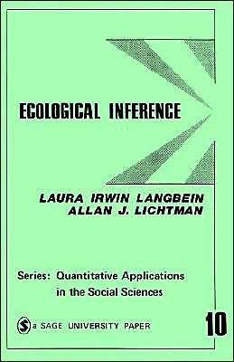 Ecological Inference / Edition 1