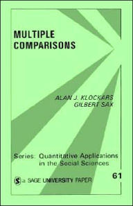 Title: Multiple Comparisons / Edition 1, Author: Alan J. Klockars