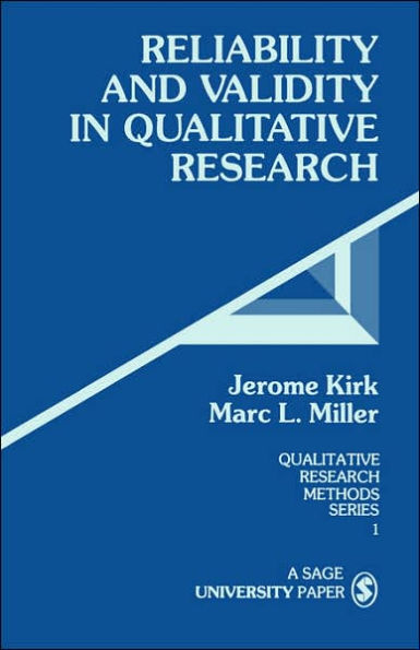 Reliability and Validity in Qualitative Research / Edition 1