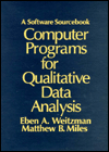 Title: Computer Programs for Qualitative Data Analysis: A Software Sourcebook / Edition 1, Author: Eben Weitzman