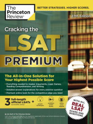 Title: Cracking the LSAT Premium with 3 Real Practice Tests, 27th Edition, Author: Princeton Review