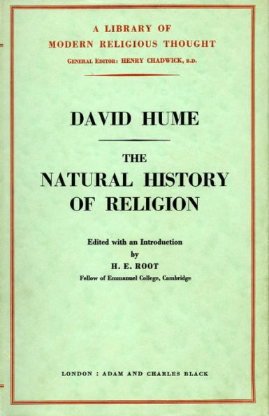 The Natural History of Religion / Edition 1