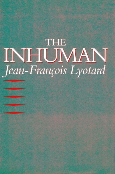 The Inhuman: Reflections on Time