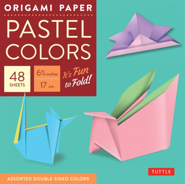 Origami Paper - Pastel Colors - 6 3/4" - 48 Sheets: Tuttle Origami Paper: High-Quality Origami Sheets Printed with 6 Different Colors: Instructions for 6 Projects Included