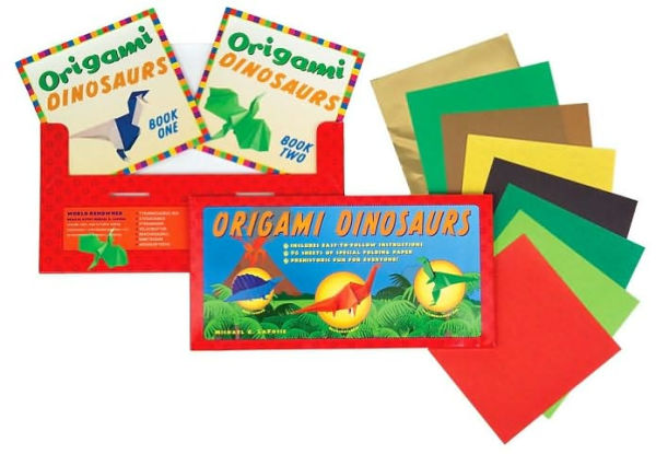 Origami Dinosaurs Kit: Includes 2 Origami Books, 20 Fun Projects and 98 Origami Paper: Great for Kids and Parents